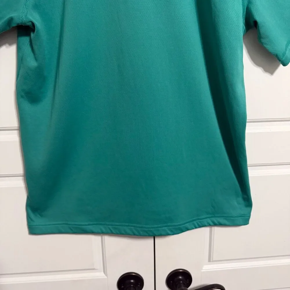 The North Face Mens Flash Dry Polo‎ Shirt Large Performance Stretch Teal Golf
